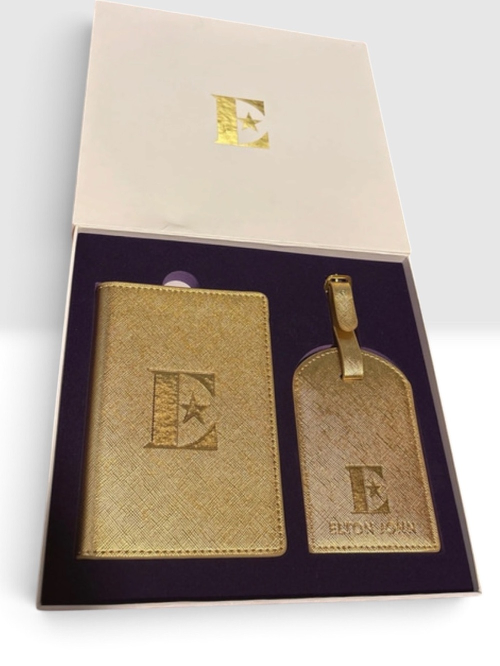Elton John "Farewell Yellow Brick Road" VIP travel set passport holder and match